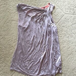 Ted Baker London Soft Rose Lilac One-Shoulder Top